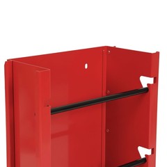 Red Wire Reel Holder 5 Rods Wire Spool Dispenser Rack For Industrial Electrical