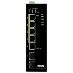 Tripp Lite Industrial 5 Port PoE+ Ethernet Network Switch 5-Port, Black