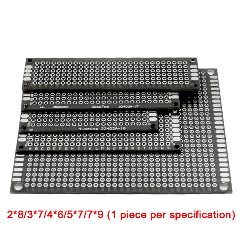 5Pcs/Lot 6 Color 2X8/3X7/4X6/5X7/7X9Cm Double Side Prototype DIY Universal Print