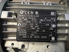 Nord SK63L/4 CUS BRE5 HL IG12P, .18kW(0.25HP) 1680RPM, 230/460V Motor