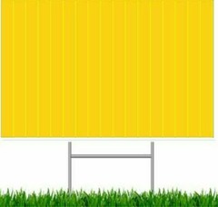 10 Pack Blank Yard Signs 18×24 with H-Stakes for Garage Sales & Graduations