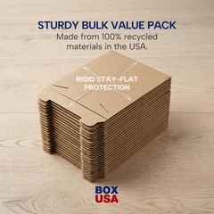 Rigid Mailers 12″ x 15″ (100-Pack) – Kraft Envelopes for Photos, Documents, Artw