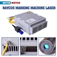Raycus 50W 30W 20W Fiber Laser Marking Machine Silver Metal Engraving Lightburn