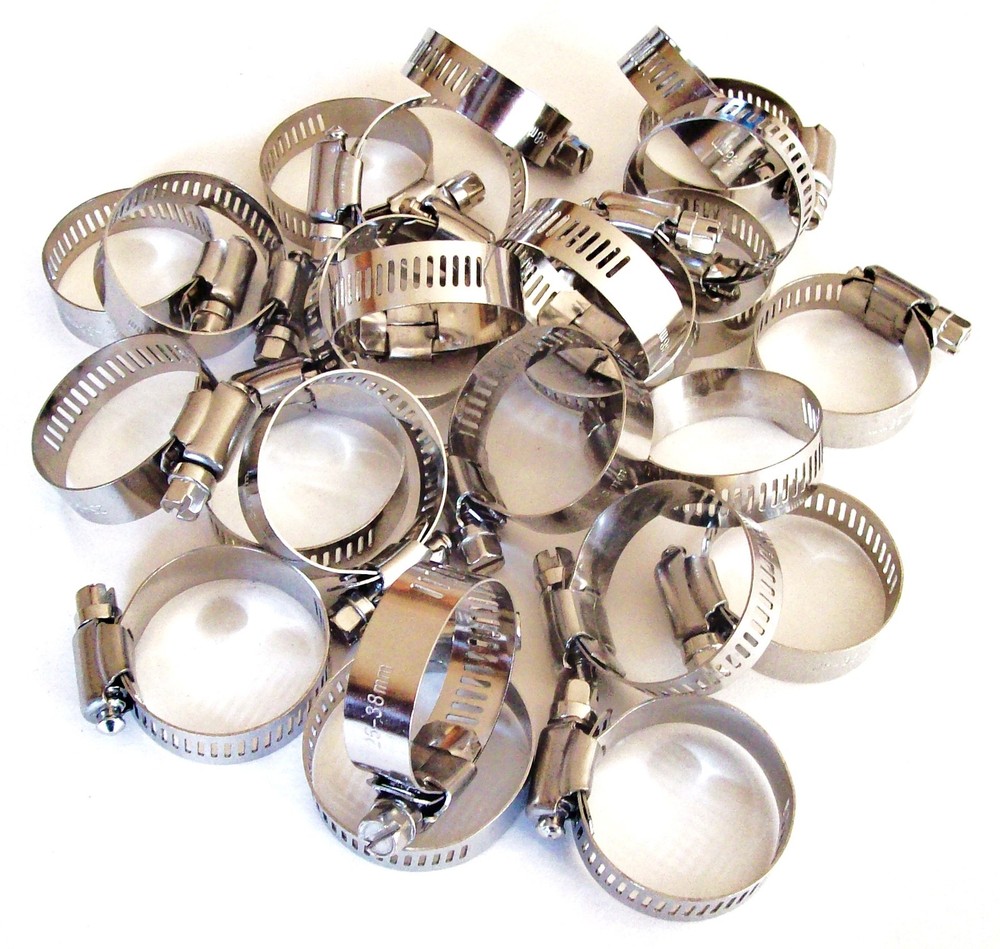 50 GOLIATH INDUSTRIAL STAINLESS STEEL HOSE CLAMPS 1″ – 1-1/2″ SSHC112 25MM-38MM