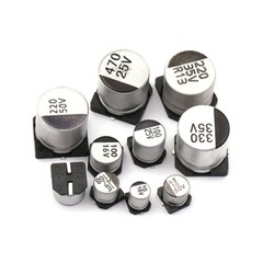 0.22µF-1000µF 6.3/10/16/25/35/50/63/100/400V SMD Aluminum Electrolytic Capacitor