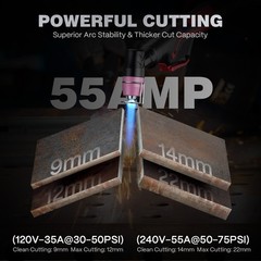ARCCAPTAIN iControl CUT55 Prolux Plasma Cutter Machine APP Control Non-Touch