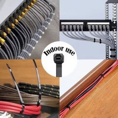 Self-Locking Ties with 17-176 lbs Tensile Strength, for Indoor and Outdoor