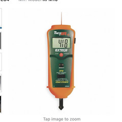 Extech RPM10 Combination Tachometer – Contact & Photo/Laser Measurement Methods