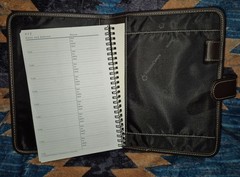 🔥New! Franklin Covey Chocolate Synthetic Leather Organizer Planner 7″ x 9″