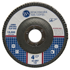 10 Pack 4.5” x 7/8″ Jumbo 60 Grit Zirconia Flap Disc Grinding Wheels T29