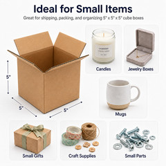 8x8x8 Cardboard Paper Boxes Mailing Packing Shipping Box Corrugated 20 Pack