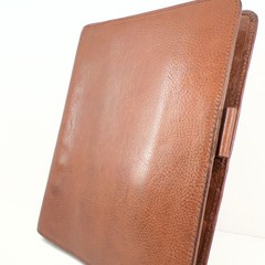 Franklin Covey Full Grain Italian Leather 7 Ring Binder Chestnut Brown Vintage