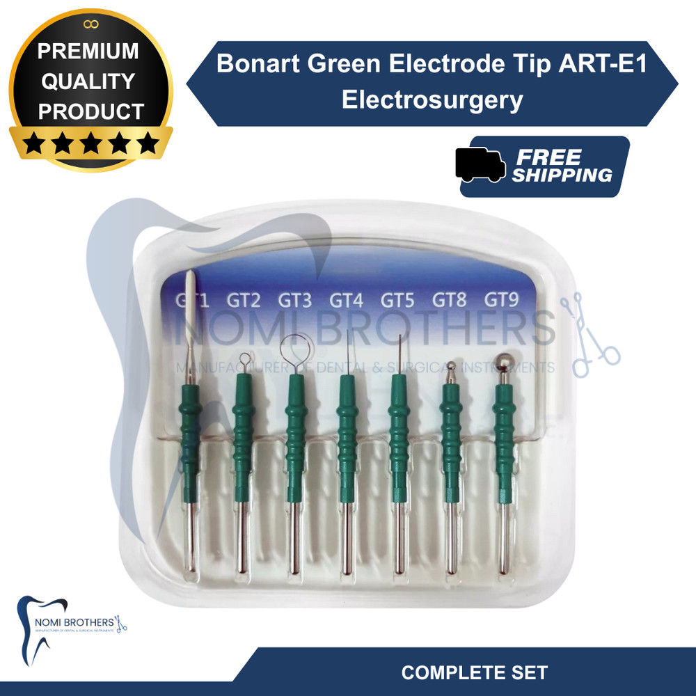 Bonart Heavy Wire Green Tips DENTAL Electrode use with ART-E1 Electrosurgery CE