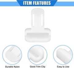 20 Pcs Durable Nylon White Front Rear Fender Bumper Spoiler Retainer Clips