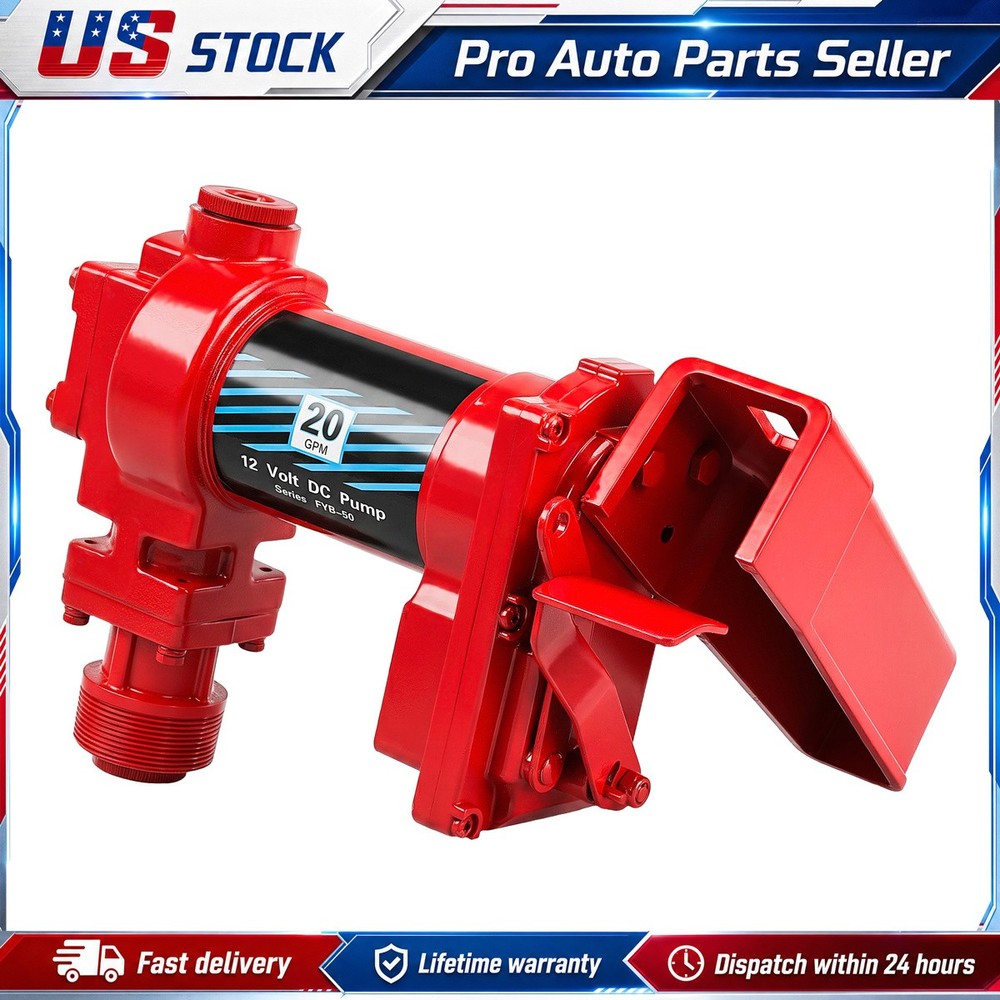 Fuel Transfer Pump 15GPM 12V for Gasoline Diesel Electric Self Priming High Flow