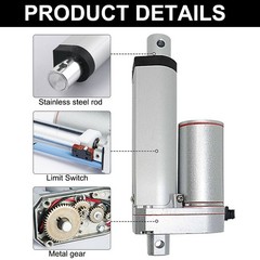 Heavy Duty 12V Linear Actuator +Motor Forward Reverse Controller +Mount Brackets