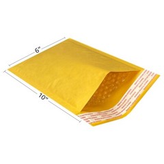 UOFFICE 250 Kraft Bubble Mailers 6.5×10″ – #0 Self-Seal Padded Envelopes