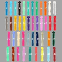 1040 Orthodontic Ligature Ties Elastic Rubber Band Ligadura Ortodoncia Bracket