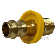 2 Pack Easy Lock Brass Hose Barb Fitting Connector 3/8″ Push-Lock x 1/4″ MNPT