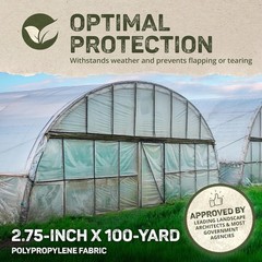 Durable Non-Adhesive Batten Tape for Greenhouse Plastic – 2 Pack, 100 Yards Each