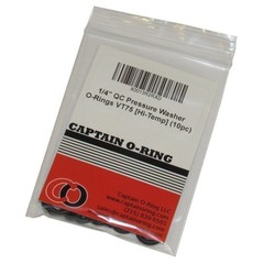 Power Pressure Washer O-Rings for 1/4″ Quick Coupler, High Temp FKM/VT (10 pack)