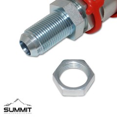 Flat Face Hydraulic Quick Coupler, 3/4″ Body x #12 JIC Skid Steer Bulkhead Mount