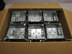 25 LOT NEW Topaz B8550 4-inch Square Welded Box NM Clamp FL Bracket 1-1/2-inch