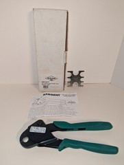 NEW McDonald 2301ACT & 2302 1/2 & 3/4 Pex Angle Crimp Tool With Copp Crimp Rings