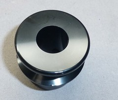 1.5″ V belt pulley black anodized aluminum vee 4L 5/8″ Bore