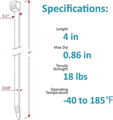 High-Quality 4 Inch Zip Ties – 200 Pack for Secure Binding Applications