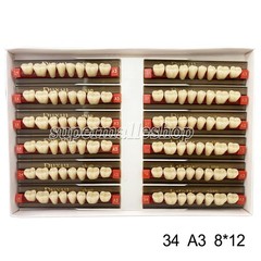 Dental Acrylic Denture Resin Teeth Upper Lower Full Set Shade A1/A2/A3 3/8/16 SD