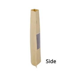 Reclosable Kraft Paper Zipper Seal Stand Up Pouch with Window Food Pack Lock Bag