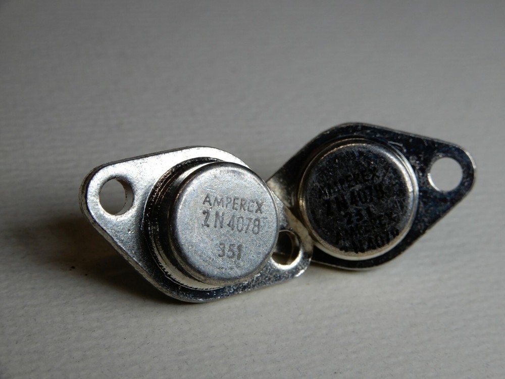 Amperex 2N4078 Germanium NPN Transistors Qty 2 NOS – One May Be No Logo