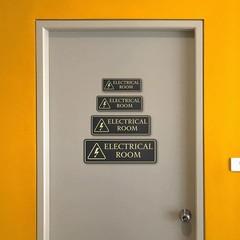 Standard Plus Electrical Room Wall or Door Sign | Workplace Safety Signage
