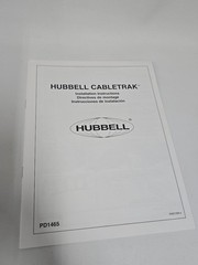 Hubbell CableTrak Cable Track Cable Carrier Black Plastic 162P-1.91R-3.44R