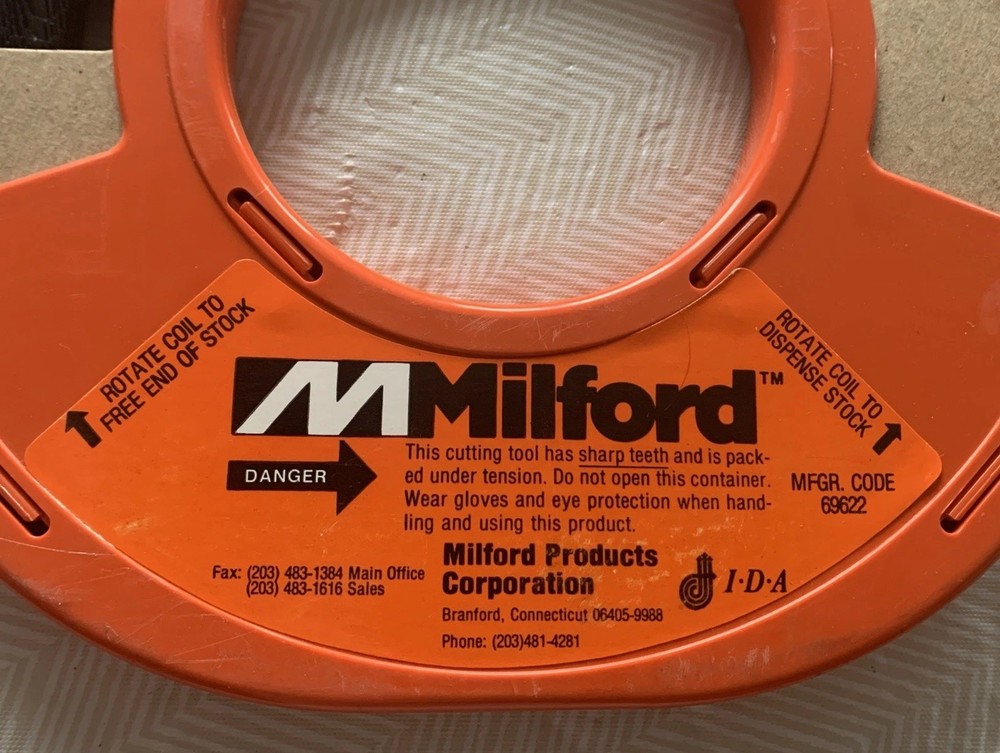 Milford 46261 100′ , 1/2” Width 6 Raker Saw Blade