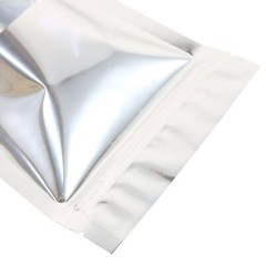 200 Silver Stand-Up Dry Food Mylar Pouches for Seeds and Grains