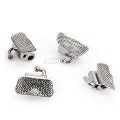 Dental Orthodontic Buccal Tubes Roth/MBT 022 1st Molar Double Tube Non-Conv Mesh