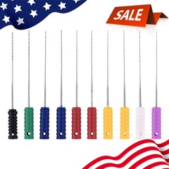 10pcs Dental Endodontic Nerve Broach Barbed Broaches Files for Root Canal