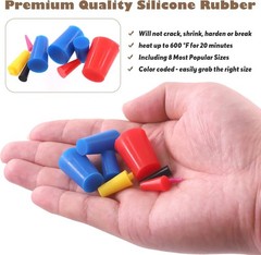 104Pcs Powder Coating Plug Kit with PET Masking Tape – for Powder Coating System