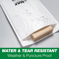 Max Strength Self-Sealing Poly Bubble Mailer #0, 6″ x 9″, Solid White, 25 Pack