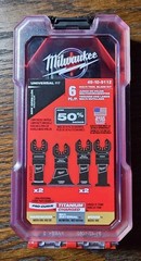Milwaukee OPEN-LOK 49-10-9112 Multi-Tool Blade w/Storage Case -6Pc Universal fit