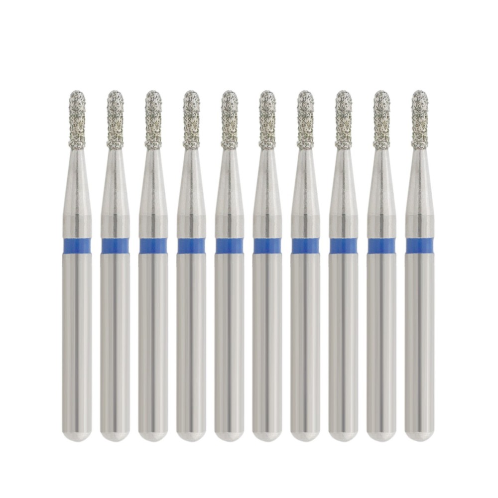 Dental Diamond Bur 330 FG Long Pear Head 830L/008M Medium Standard Grit Burs
