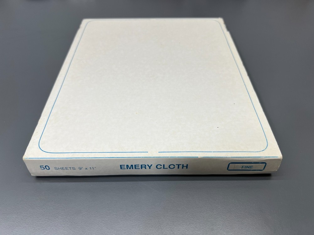 EMERY CLOTH ABRASVIE – CLOSED COAT – FINE GRIT – 50 SHEETS – METAL WORK
