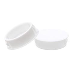 15PCS 50mm/2″ White Hole Plugs Plastic Flush Pipe Insert End Caps (White)