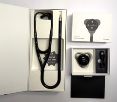 EKO CORE 500 Digital Stethoscope | Black | ECG | 40X Amplification | Box