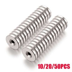 10/20/50x Strong Countersunk Ring Magnets 25 x 5mm Hole 5mm Rare Earth Neodymium