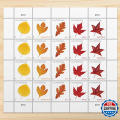 United States Postal Service Vibrant Leaves 2025 Postcard Rate 2 Sheets Of 20