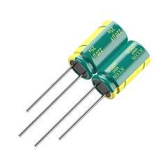 10-Pack 25V 220uF Quality Low ESR Electrolytic Capacitors 6x12mm 0.24×0.47in…