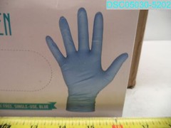 QTY=1000: BLUZEN Disposable Blue Nitrile Gloves X-Large Size
